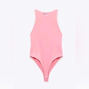 Pink Zara body suit (medium)